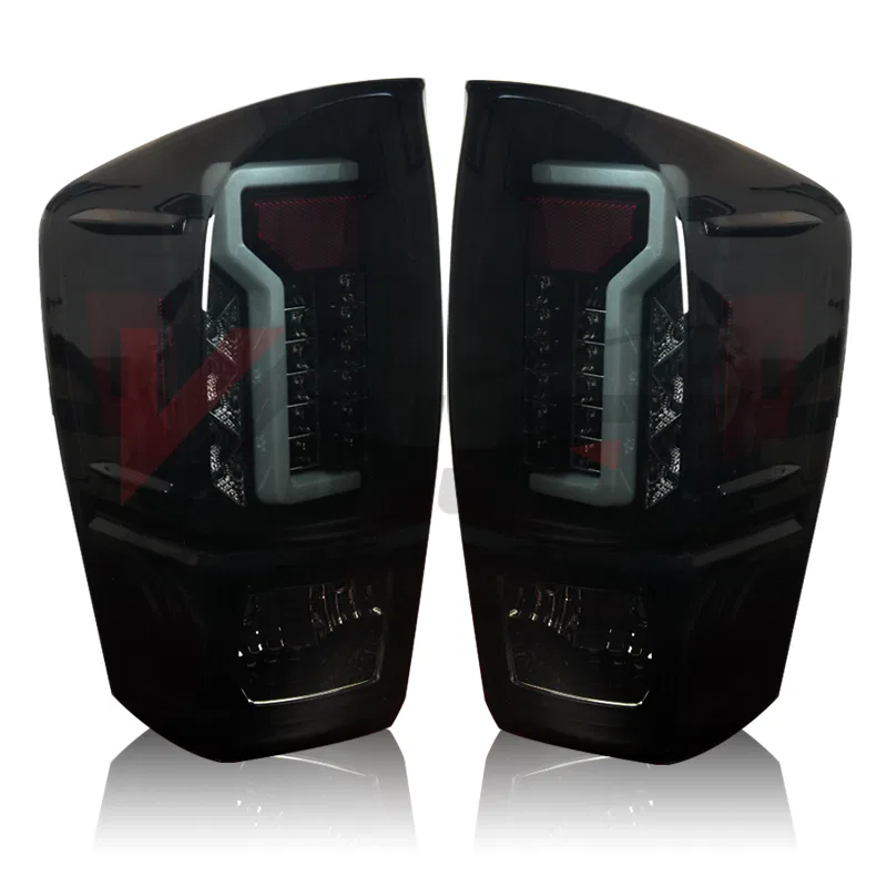CTWJ-0466-BS – WINJET Tail Light Assembly, LED Smoke Lens Black ABS Plastic Housing Red Brake Light SAE/ DOT Approved...